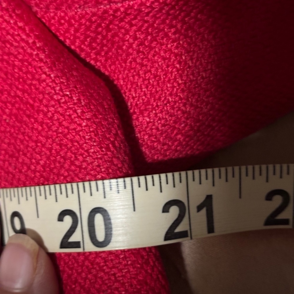 Vintage Nygard Red Linen Blazer Cropped Button Jacket Size 10 - Picture 14 of 15